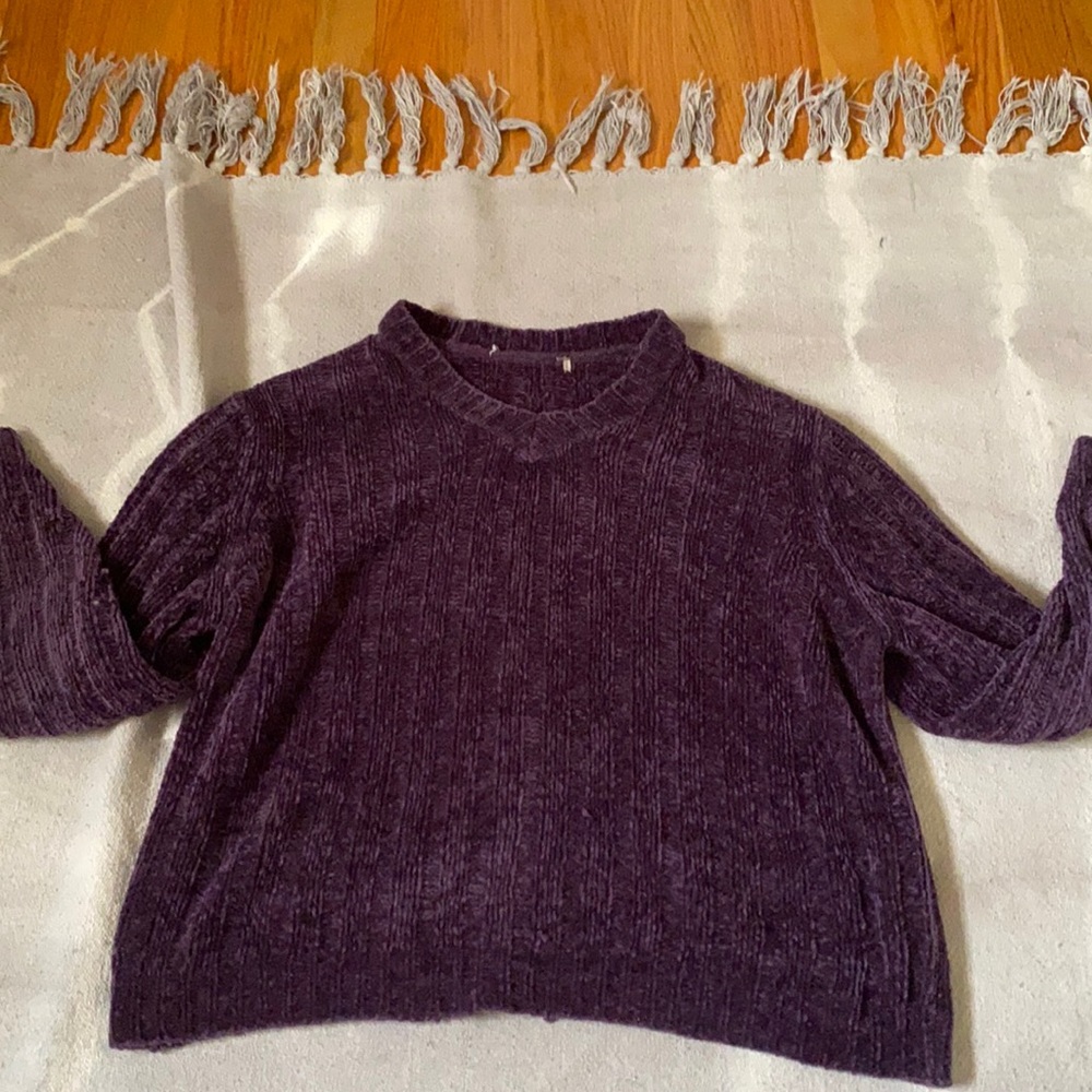 Purple Knitted Sweater